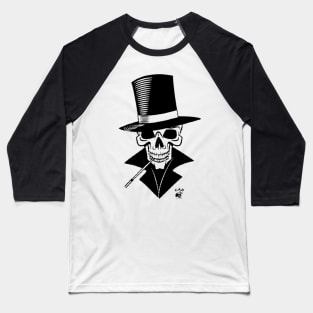 Skull top hat C.A.U (creepy and unexplained) Baseball T-Shirt